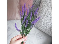 Umělá levandule - tmavě fialová 9