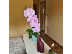 Umělé květiny orchidej - světle fialová