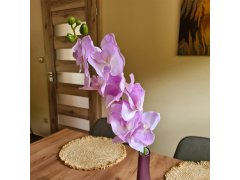 Umělé květiny orchidej - světle fialová 4