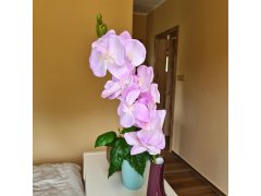 Umělé květiny orchidej - světle fialová 7