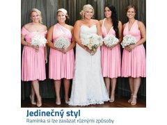 Univerzální šaty krátké - růžové 2