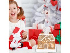 Vánoční dekorace - chaloupka + 2 františky 5