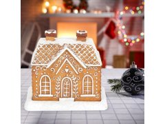 Vánoční dekorace - chaloupka + 2 františky 6