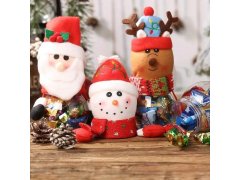 Vánoční dóza na sladkosti - sněhulák 2