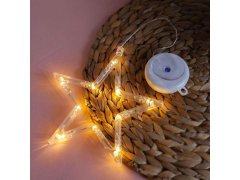Vánoční LED dekorace na okno - hvězda 4