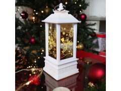 Vánoční LED lucerna - sněhulák