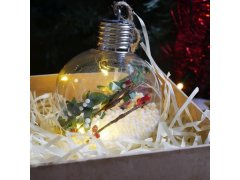 Vánoční LED svítící koule na stromeček - girlanda 2