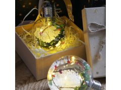 Vánoční LED svítící koule na stromeček - girlanda 4