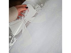 Vánoční nálepka na okno - věnec 6