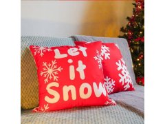 Vánoční potah na polštářek 40x40 cm - Let it Snow 6