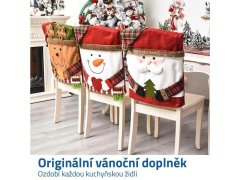 Vánoční potah na židli - sněhulák 3