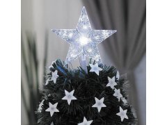 Vánoční svítící hvězda na stromek - studené světlo