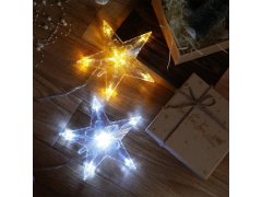 Vánoční svítící hvězda na stromek - studené světlo 3