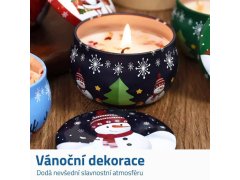 Vánoční vonná svíčka v kovovém obalu 3