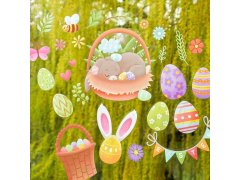 Velká sada velikonočních samolepek na okno 9 archů