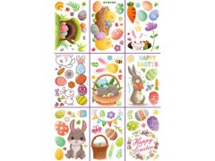 Velká sada velikonočních samolepek na okno 9 archů 13