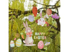 Velká sada velikonočních samolepek na okno 9 archů 6