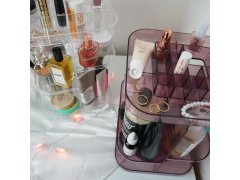 Velký otočný organizér na kosmetiku - transparentní 6