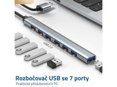 Víceportový adaptér USB-C 7 v 1 2