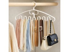 Víceúčelové ramínko na šátky a&nbsp;pásky