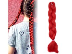 Vlasový příčesek - červený