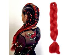 Vlasový příčesek - červený 6