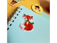 Vypouklé samolepky se zvířátky - liška a kamarádi 2