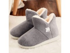 Vysoké zateplené papuče s&nbsp;kožíškem - 37-39 7