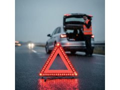 Výstražný trojúhelník s LED osvětlením