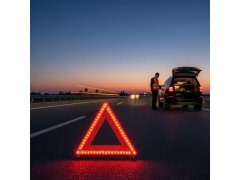 Výstražný trojúhelník s&nbsp;LED osvětlením 2