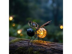 Zahradní dekorace solární včelka