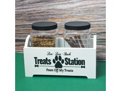 Zásobník se 2 nádobami na psí pamlsky 12