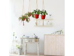 Závěs na květináč - přírodní 7
