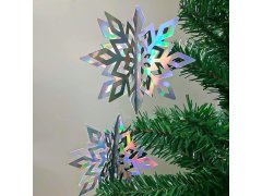 Závěsná dekorace sněhové vločky 6 ks 10