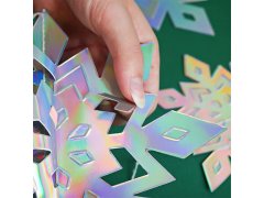 Závěsná dekorace sněhové vločky 6 ks 11