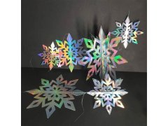 Závěsná dekorace sněhové vločky 6 ks 13