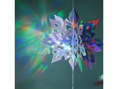 Závěsná dekorace sněhové vločky 6 ks 2