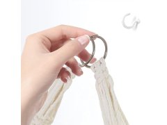 Závěsná macrame polička, 2 patra 6