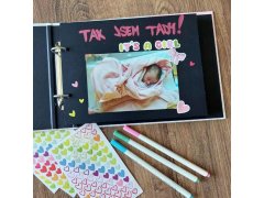 Zážitkový deník/dětské fotoalbum + kreativní sada samolepek 4