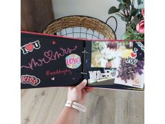 Zážitkový deník/fotoalbum pro páry + kreativní sada samolepek 6