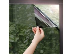 Zrcadlová fólie na okna 200 cm - šedá 2