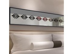 Zrcadlové samolepky ornamenty 10 ks - černé 2