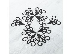 Zrcadlové samolepky ornamenty 10 ks - černé 3