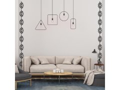 Zrcadlové samolepky ornamenty 10 ks - černé 4