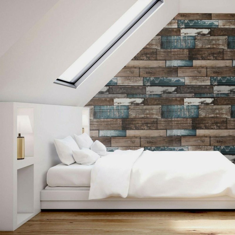 3D tapeta dřevo - barevné - Dárky