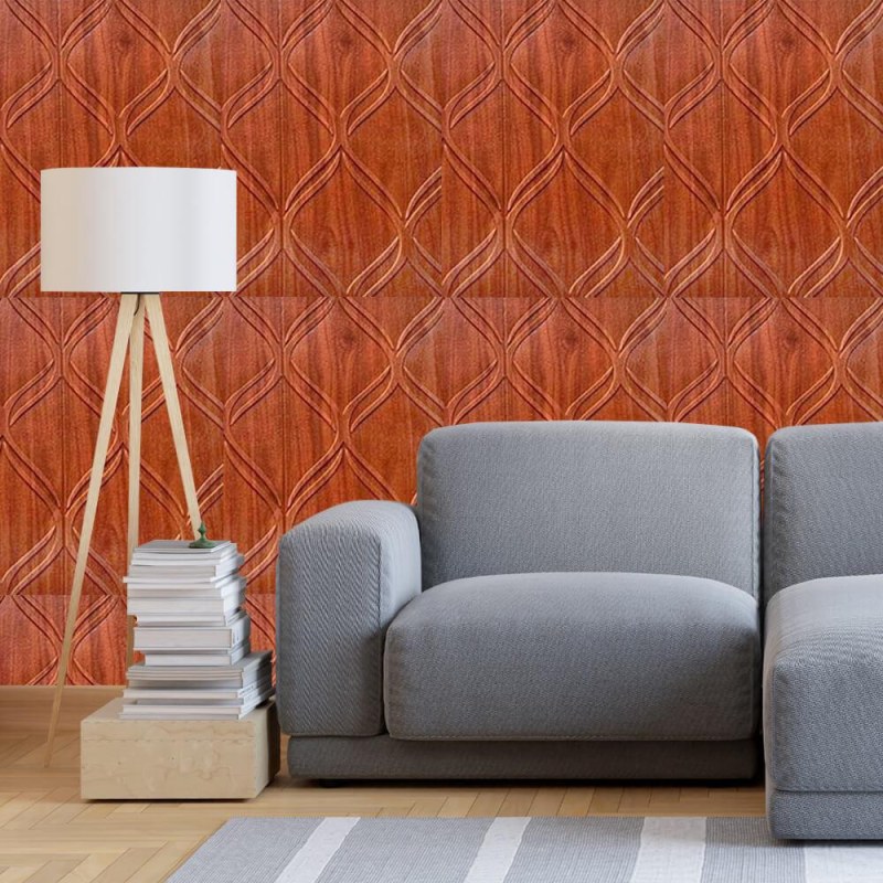 3D tapeta ornament - dřevěný - Dárky