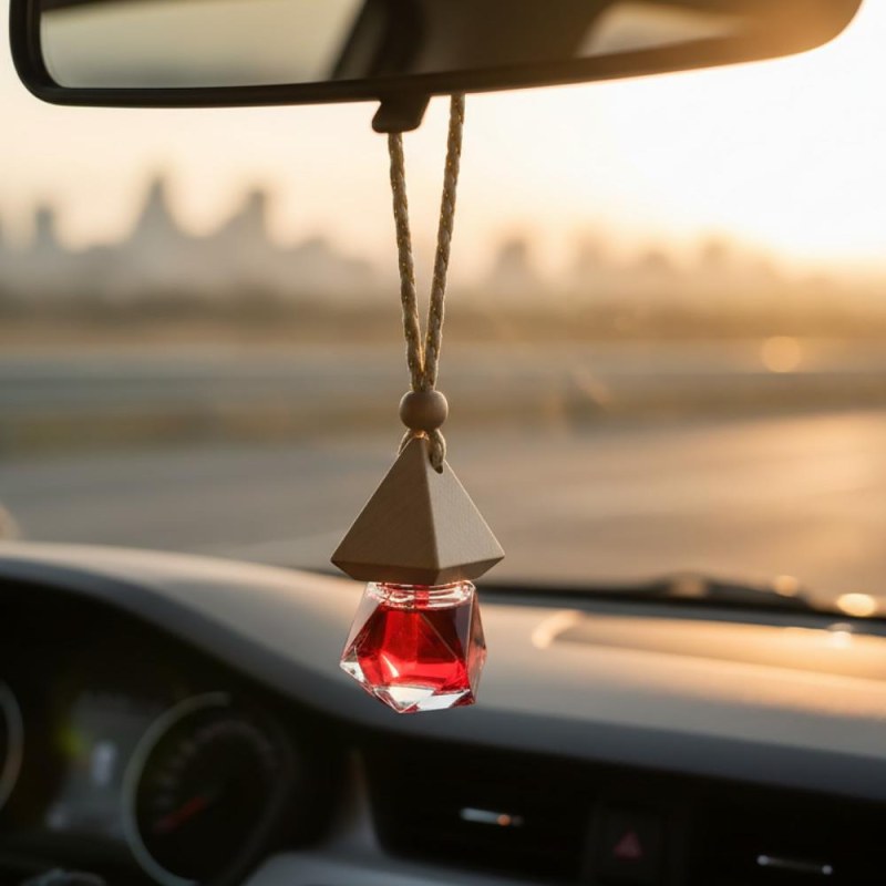 Aroma lahvička do auta - červená - Dárky