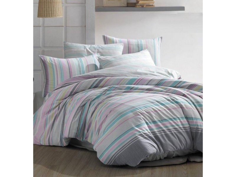 Bavlněné povlečení - pastelové pruhy - Dárky
