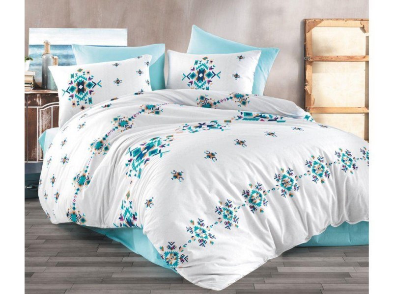 Bavlněné povlečení - tyrkysové ornamenty - Dárky