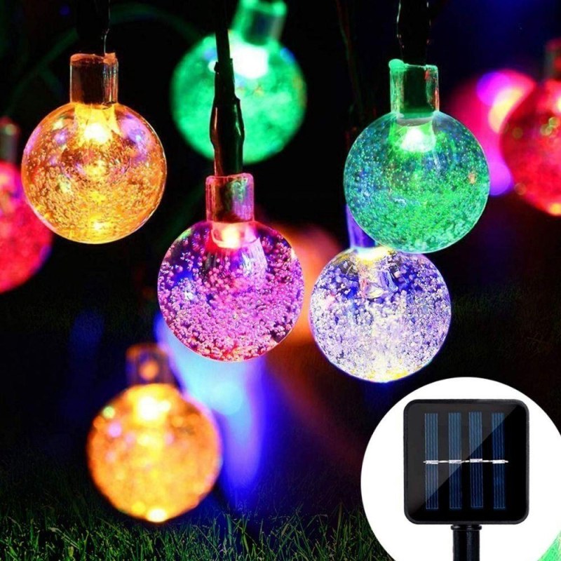 Dekorativní solární barevné osvětlení 30 žárovek 4,4 m - Dárky